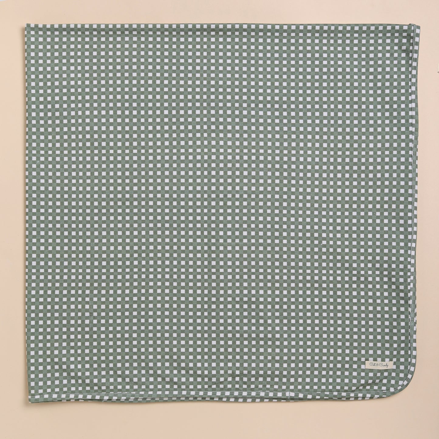 Mineral Gingham Organic Swaddle Wrap