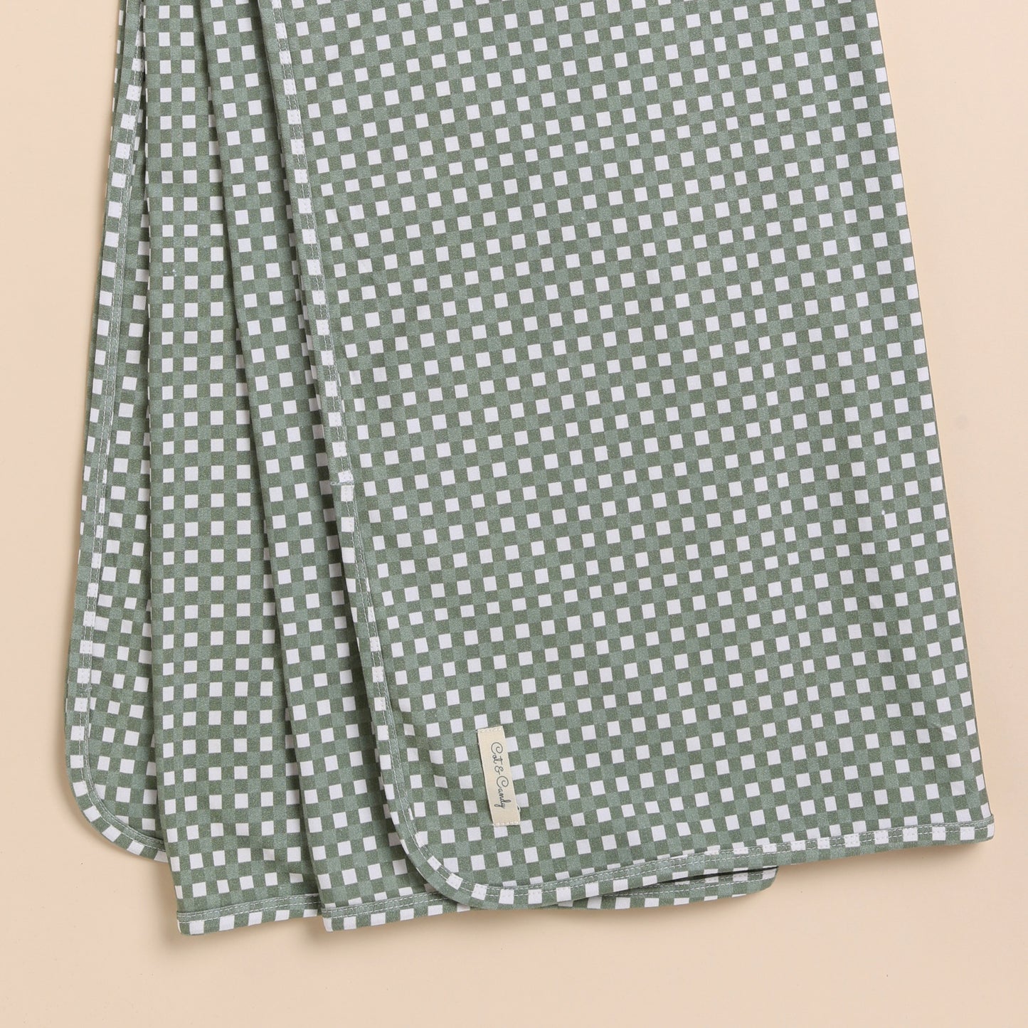 Mineral Gingham Organic Swaddle Wrap