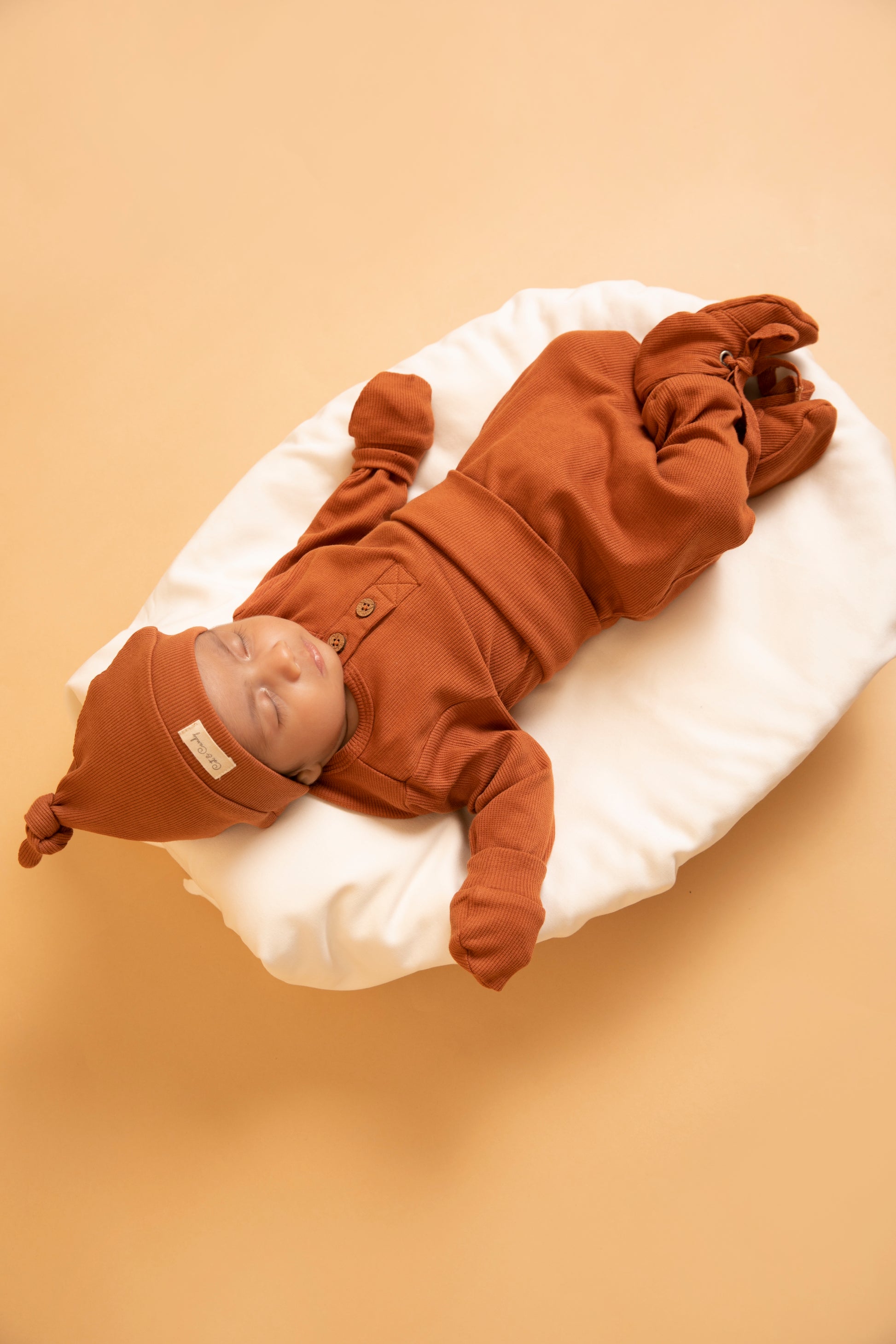 Ginger Organic Cotton Full Sleeve Bodysuit with leggings