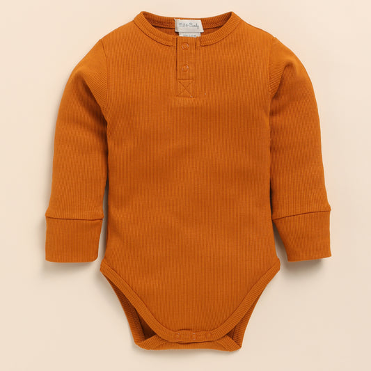 Copper Organic Long Sleeve Bodysuit