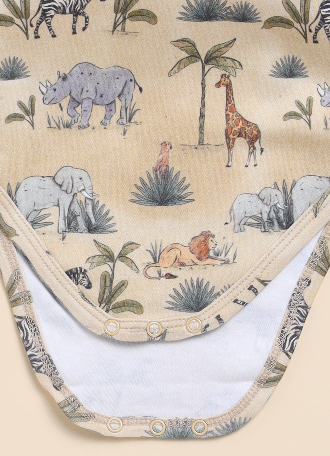 SAFARI PRINT Organic BODYSUIT