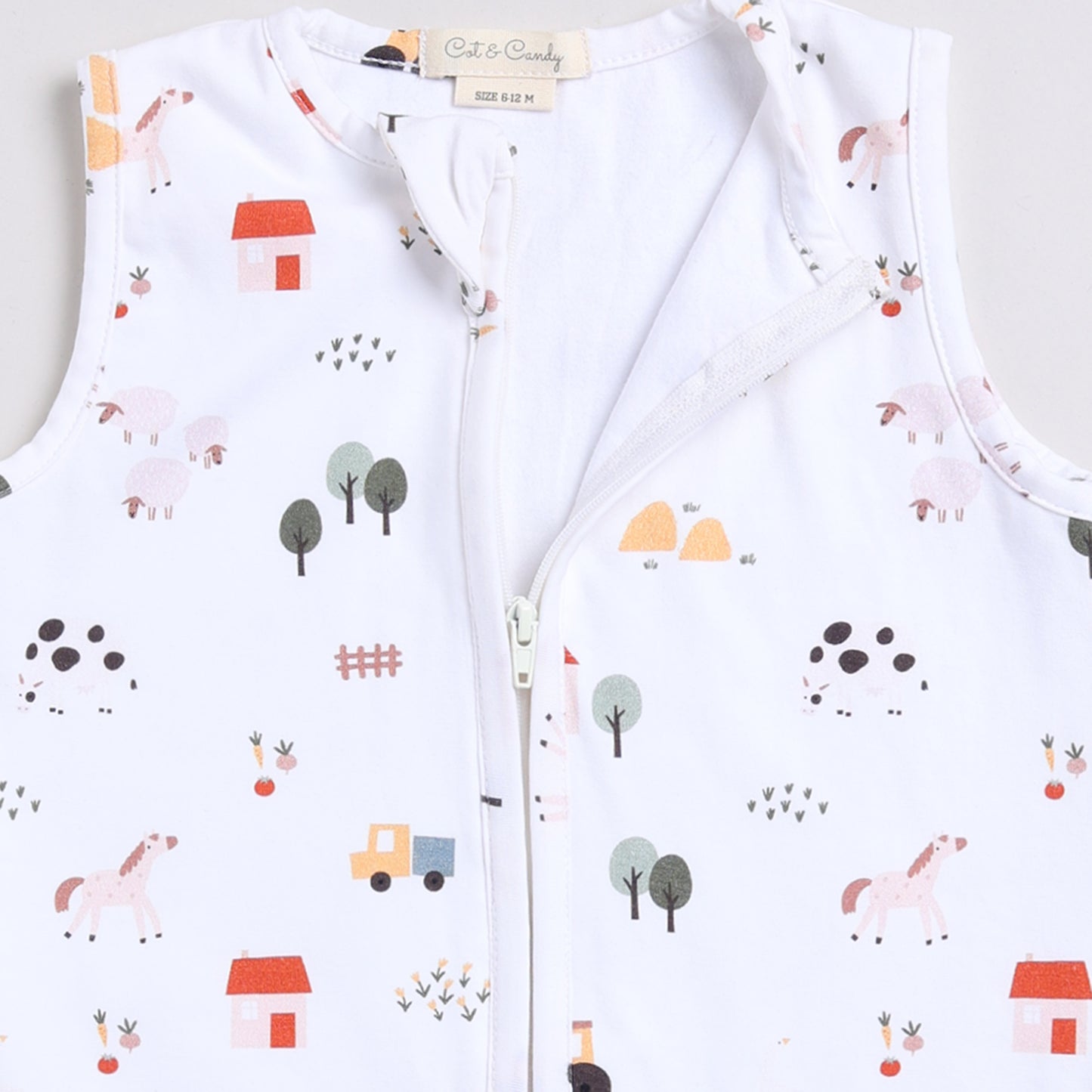 Buy Farm Animals Organic Jersey Winter 0-18 months Baby Sleeping Bag Online
