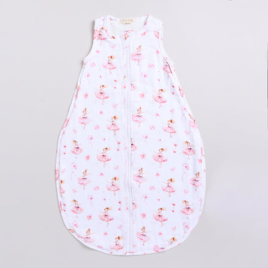 Buy Ballerina design Organic Baby Muslin Sleeping Bag Online