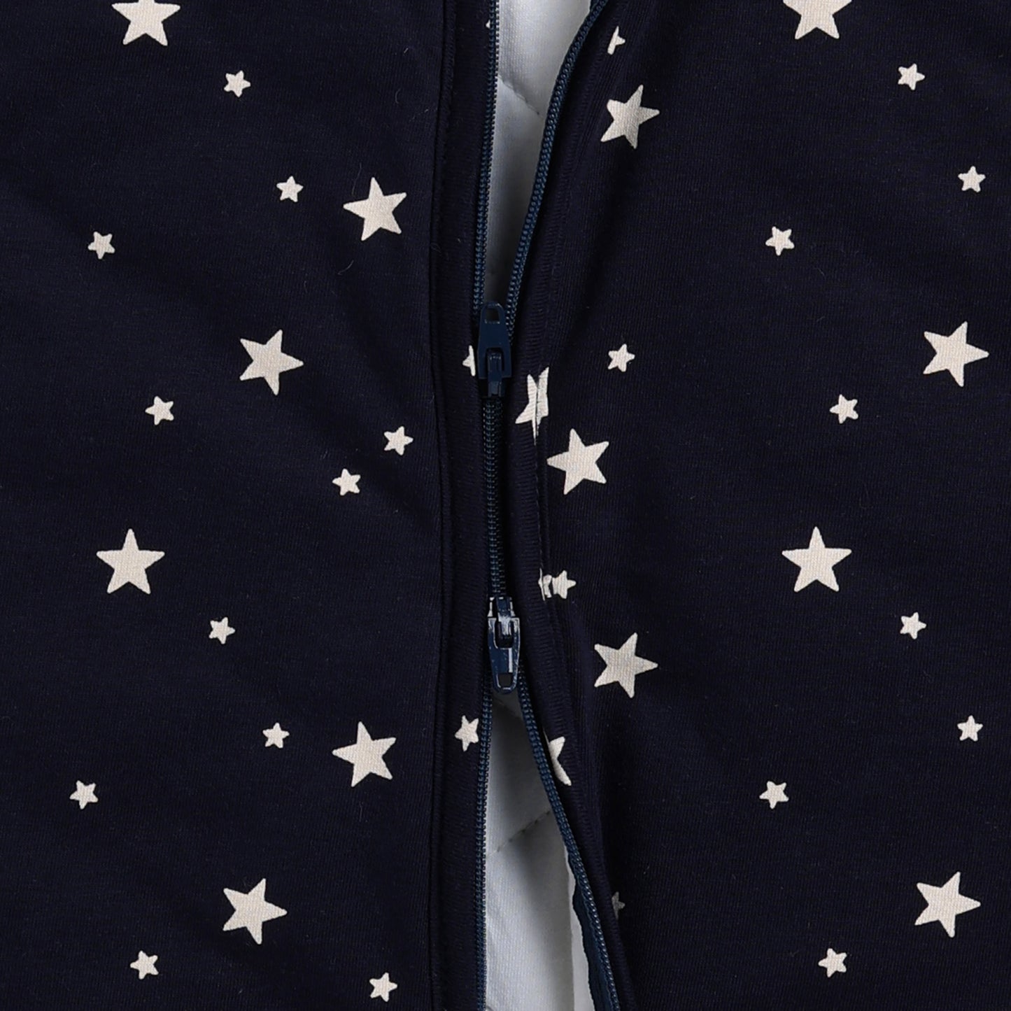 Constellation Organic Long Sleeve Bodysuit With Navy Star Sleeping Bag