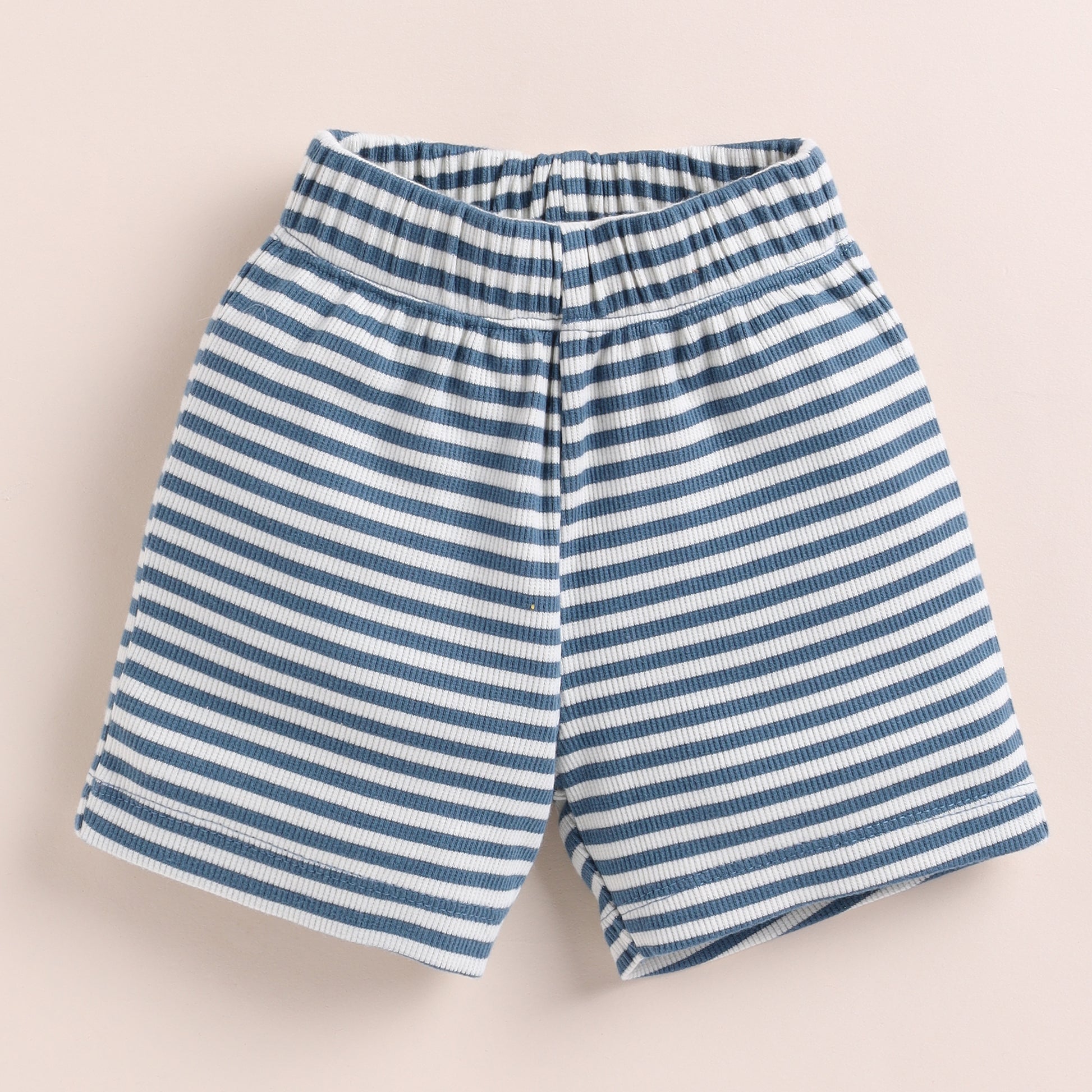 Teal Stripe Organic Shorts
