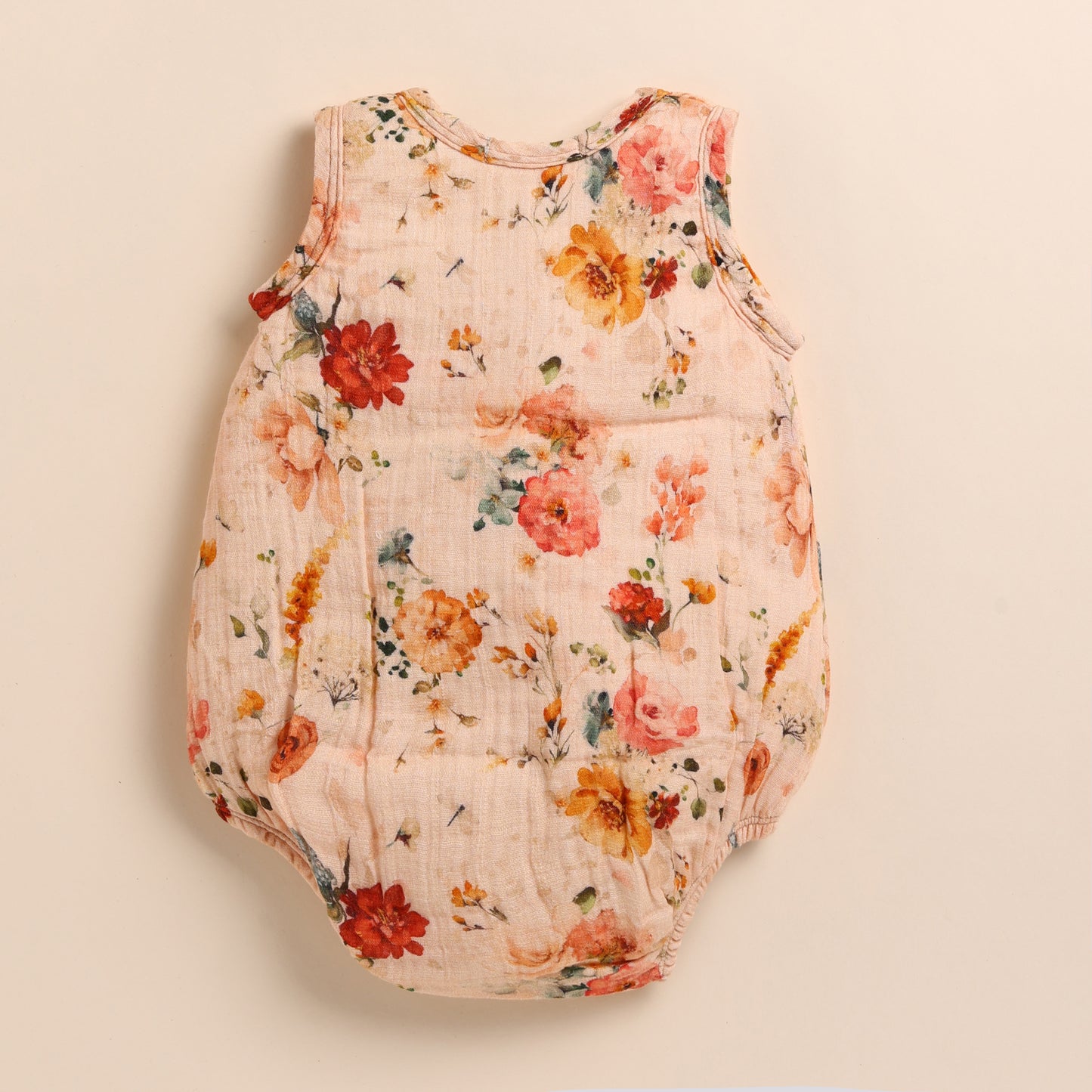 Order Flora Organic Muslin Bubble Romper for your 6-12 months baby - CotandCandyBaby
