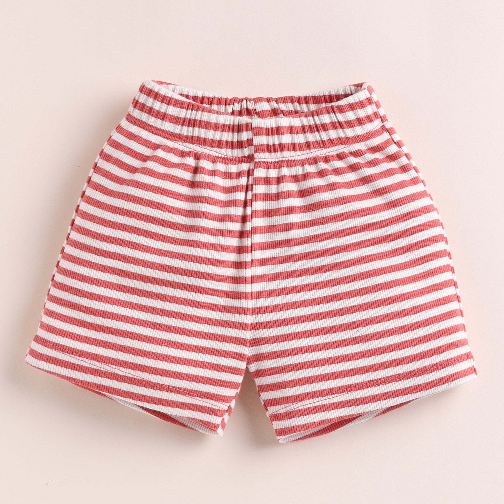 Berry Stripe Organic short for baby girl