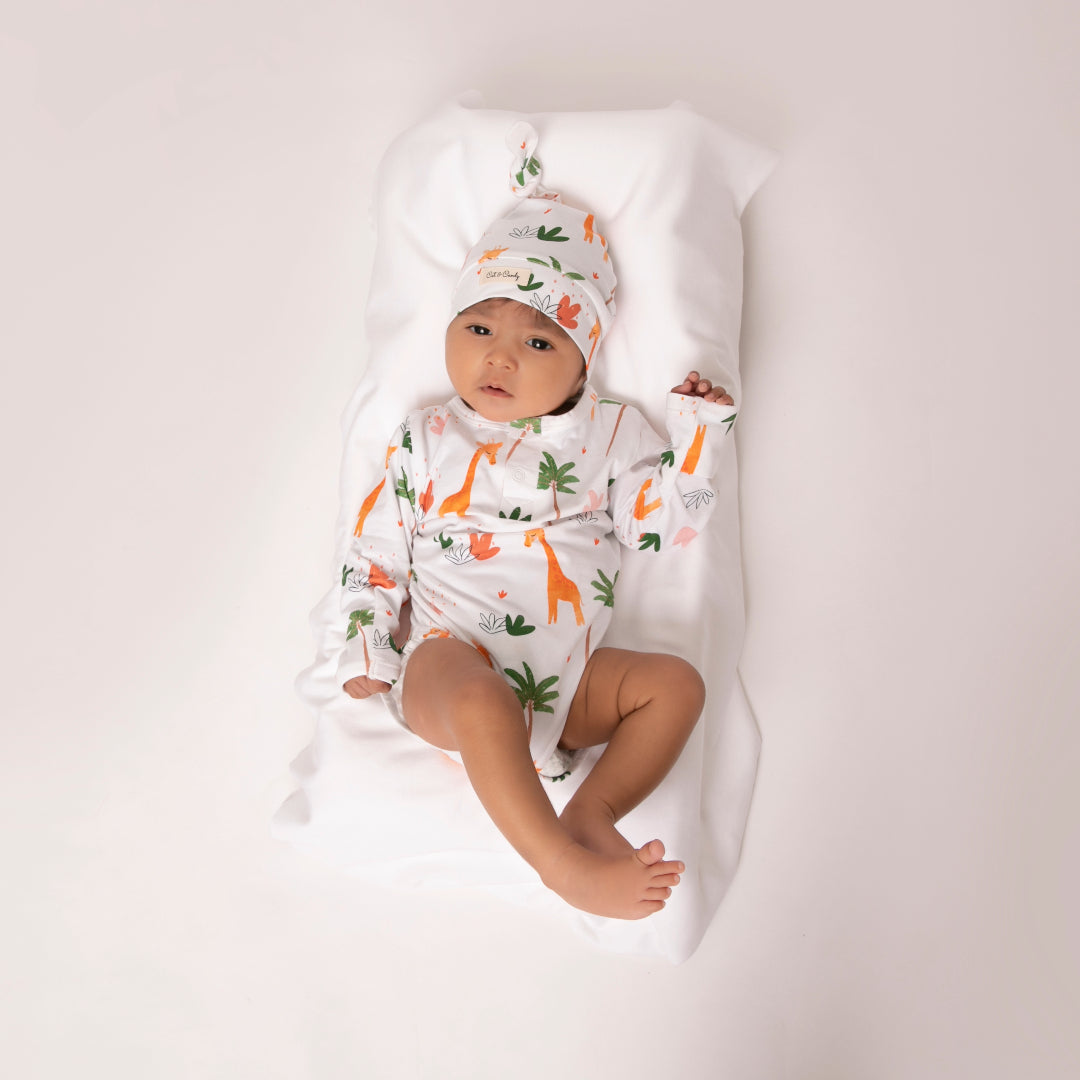 Match your baby’s outfit with our ultra-soft hats made snug enough to stay on all day. Cot & Candy Baby Beanies best paired with bodysuits , zipsuits and swaddle wraps