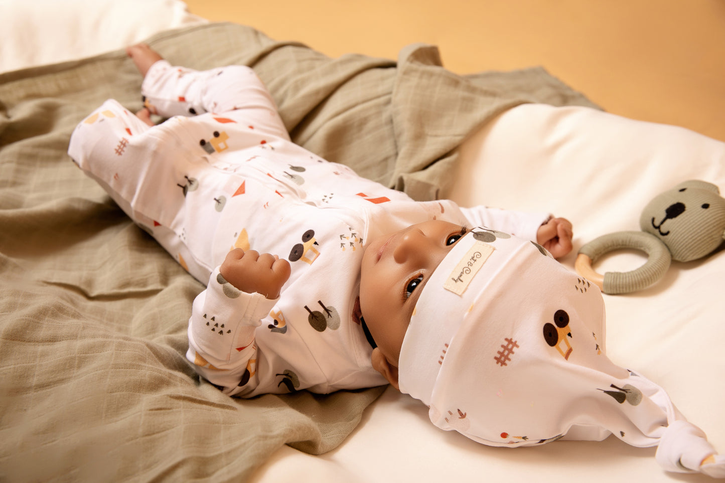 Sage Organic Baby Rattle Toy