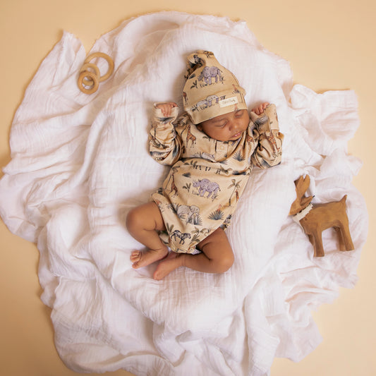 SAFARI PRINT Organic BODYSUIT