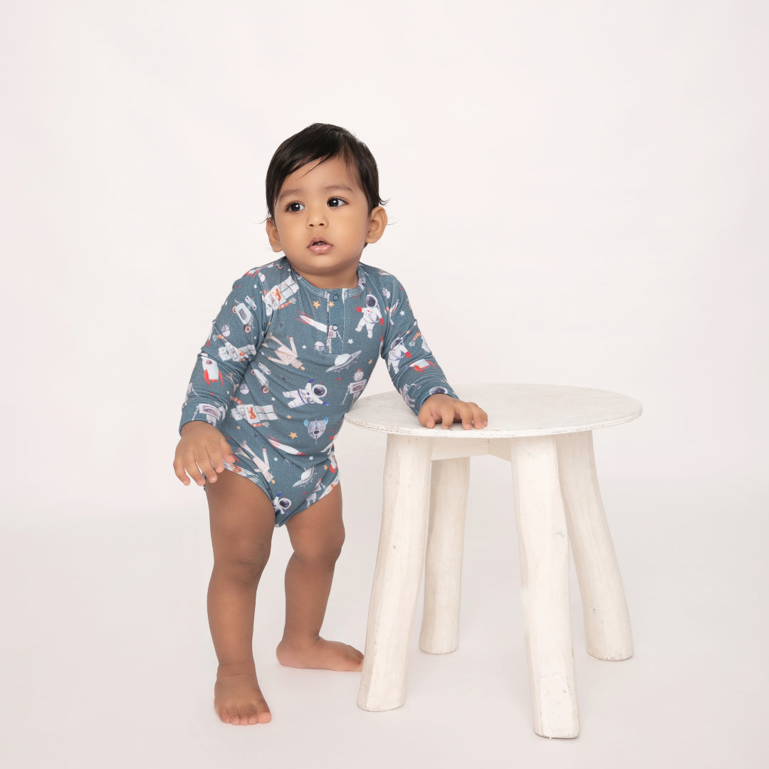 Space Explorer Collection Organic Long Sleeve Bodysuit