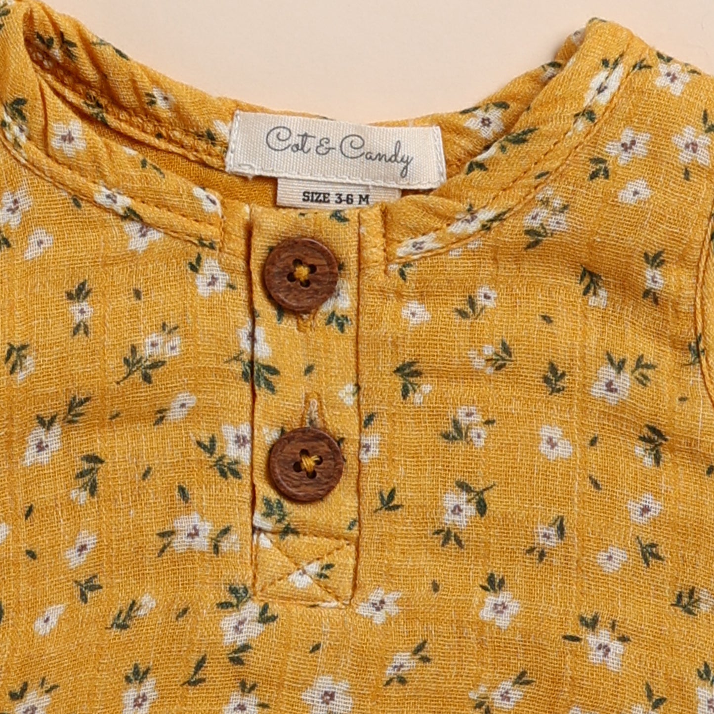 Buy Vintage Floral Organic Muslin Bubble Romper for your newborn to 24 months baby - CotandCandyBaby