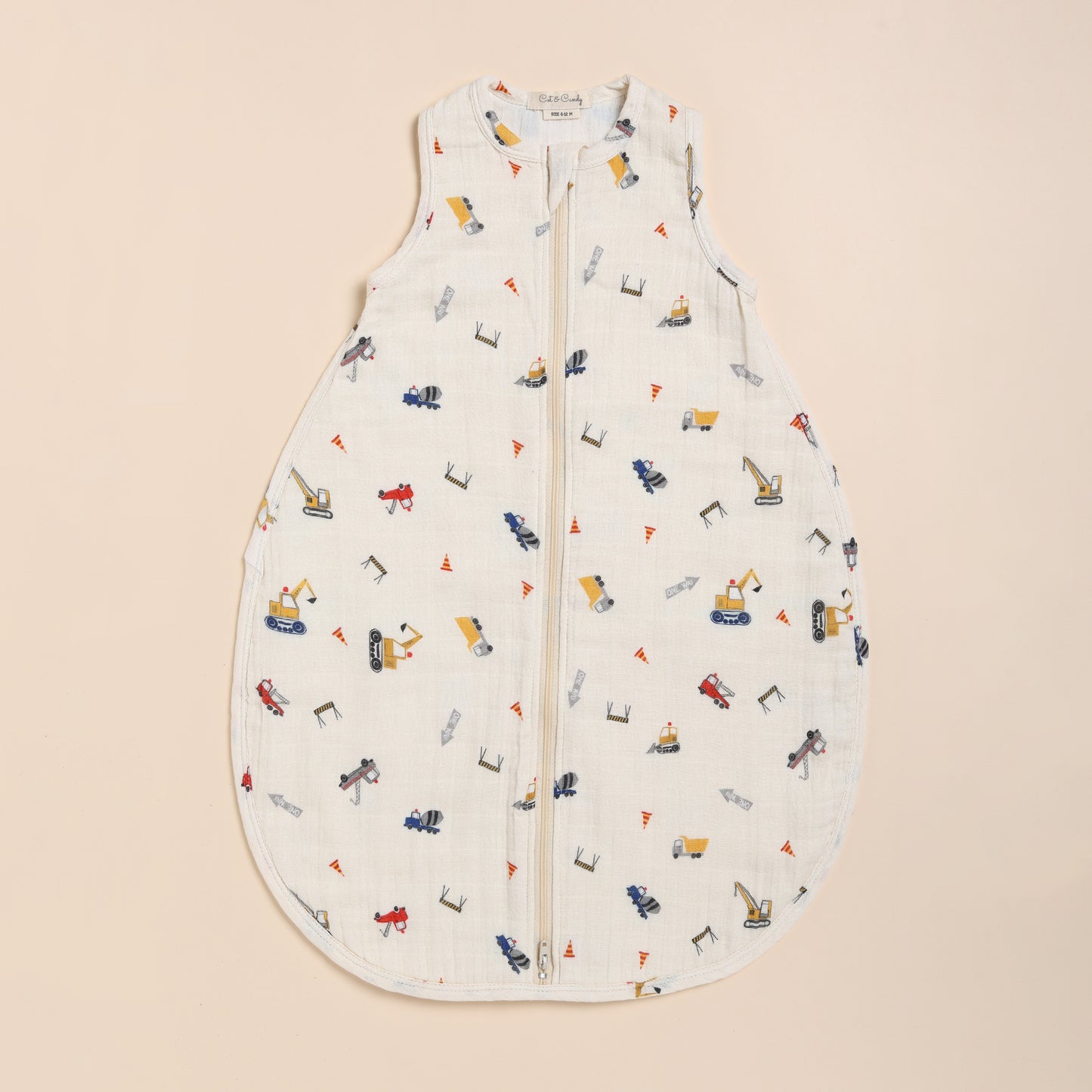 Buy Construction Print Baby Boys and Girls Muslin Sleeping Bag Online