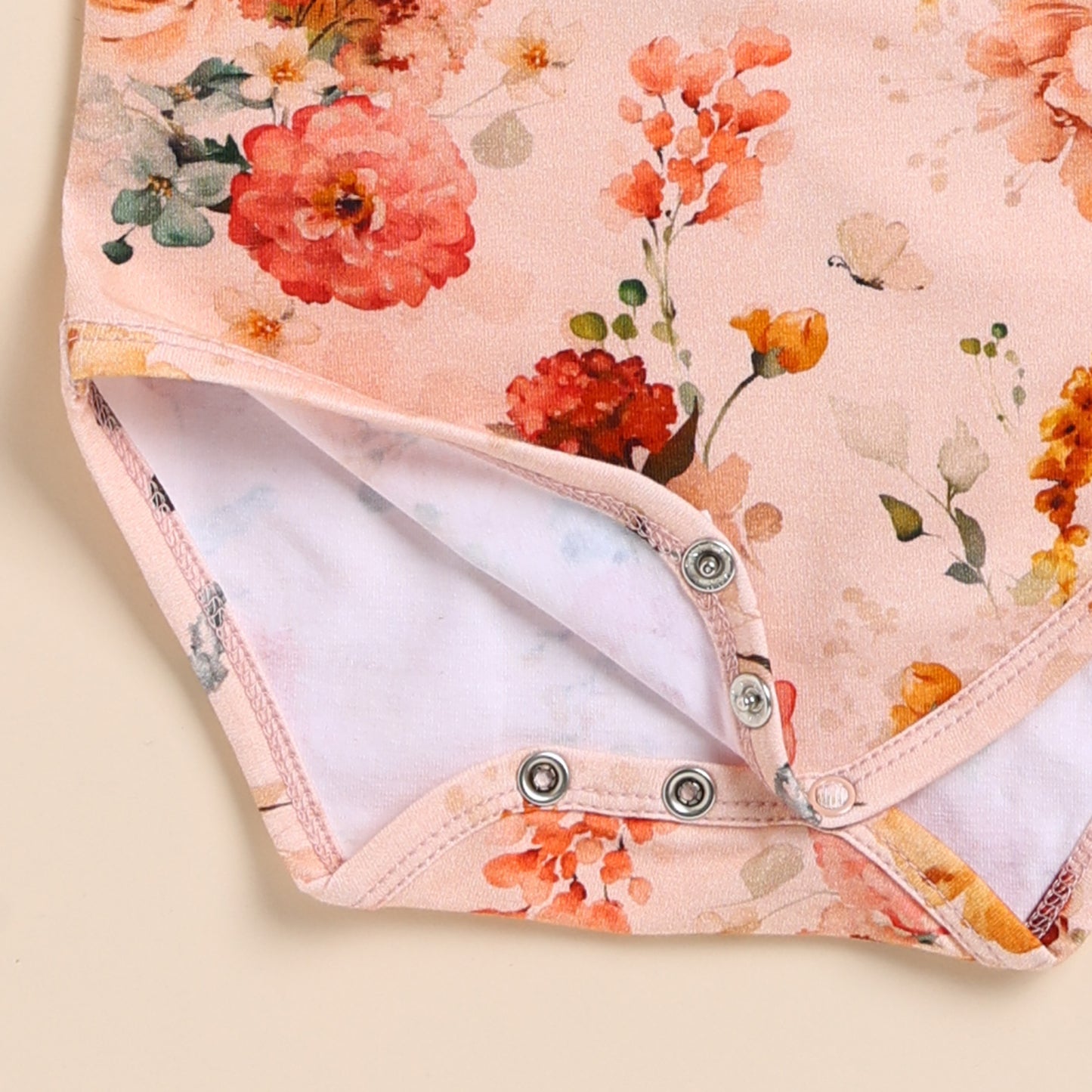 Buy Flora Organic Neck Frill Long Sleeve Bodysuit for your newborn to 24 months baby - CotandCandyBaby