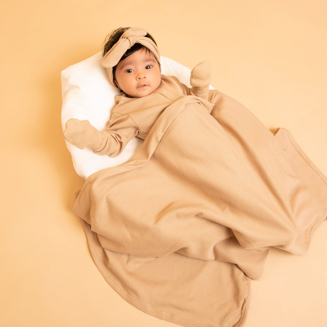 latte Organic Long Sleeve Bodysuit