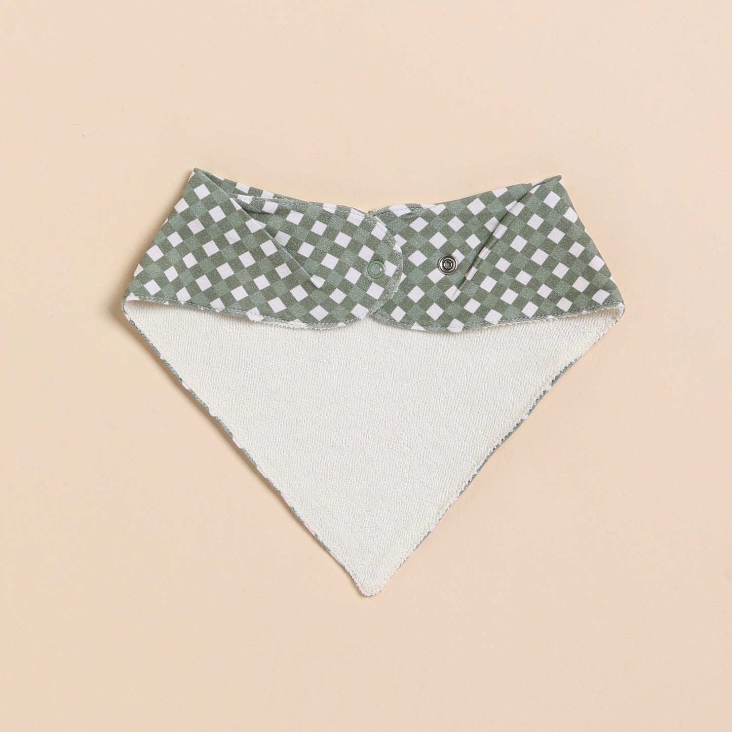 Mineral Gingham Organic Dribble Bib