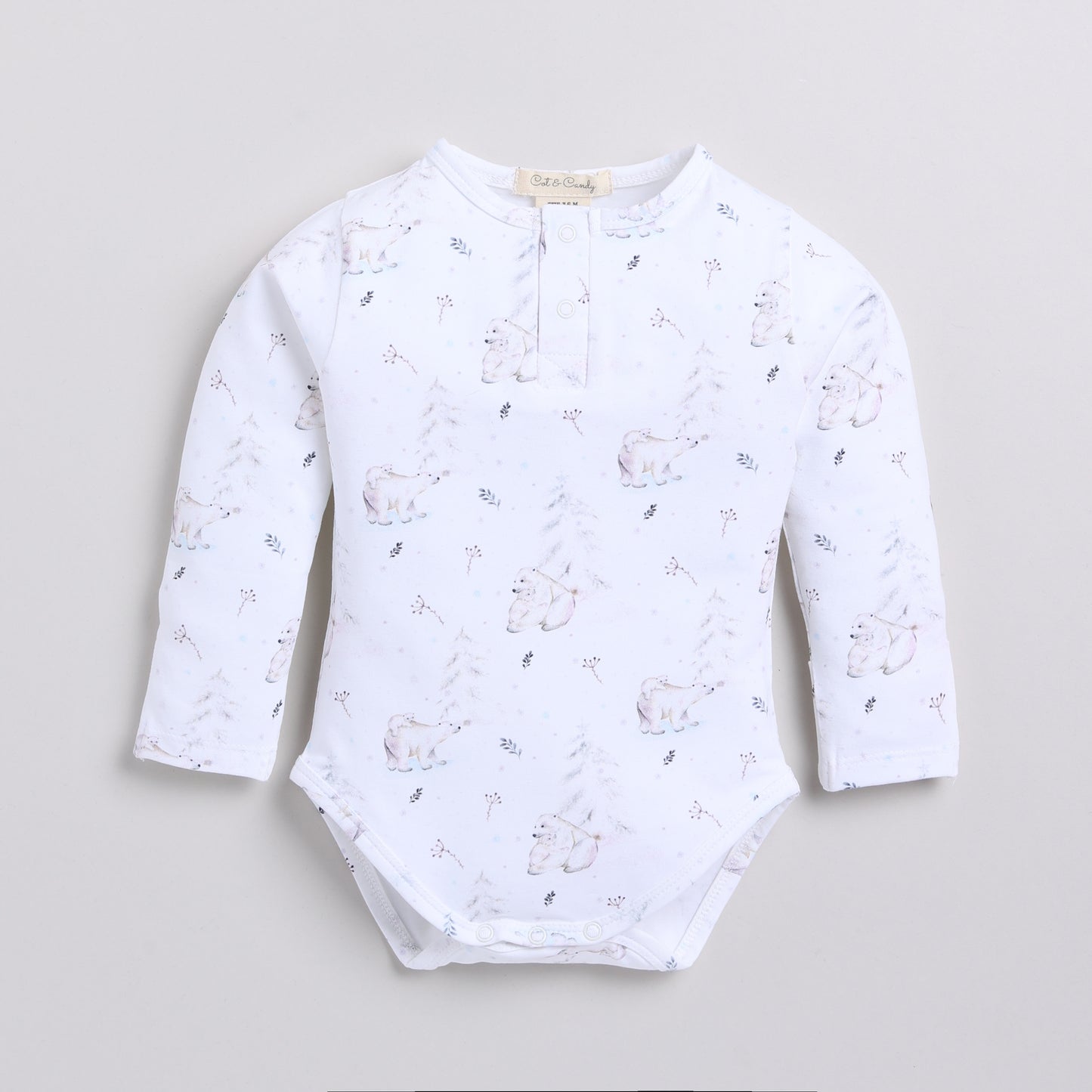 Order Constellation Bear Organic Long Sleeve Bodysuit for your 6-12 months baby - CotandCandyBaby