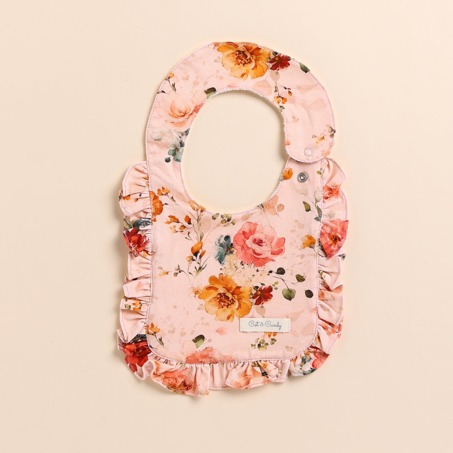 Buy Flora Organic Dribble Bib for your 0-6 months baby - CotandCandyBaby