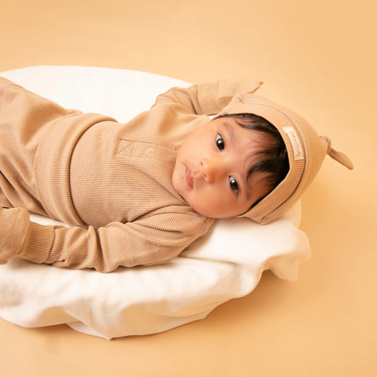 latte Organic Long Sleeve Bodysuit