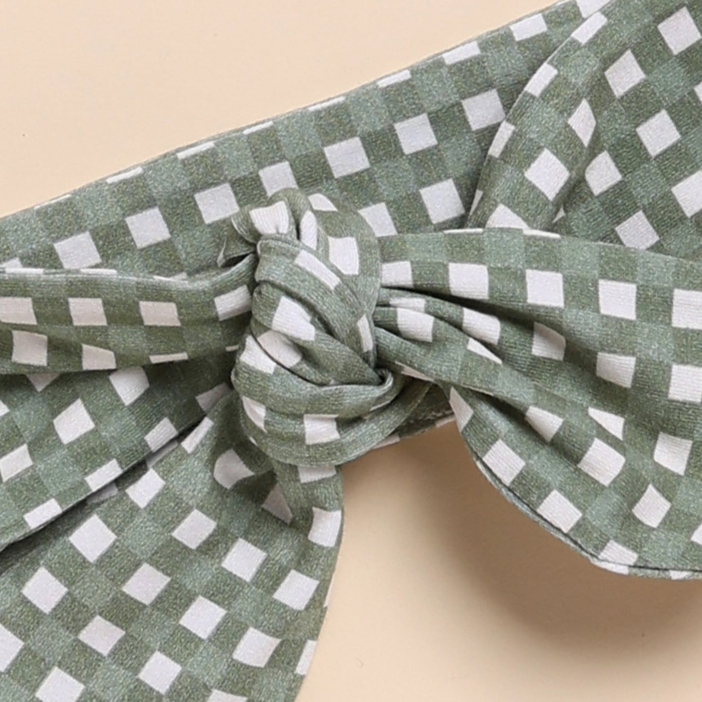 Mineral Gingham Organic Head Band
