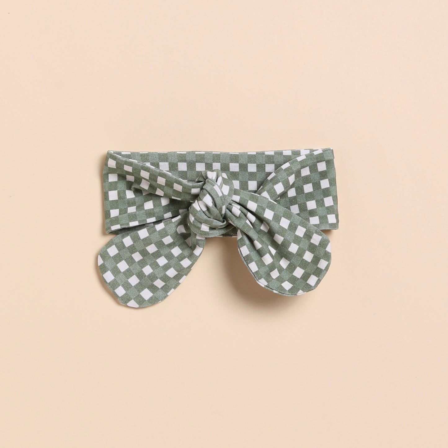 Mineral Gingham Organic Head Band