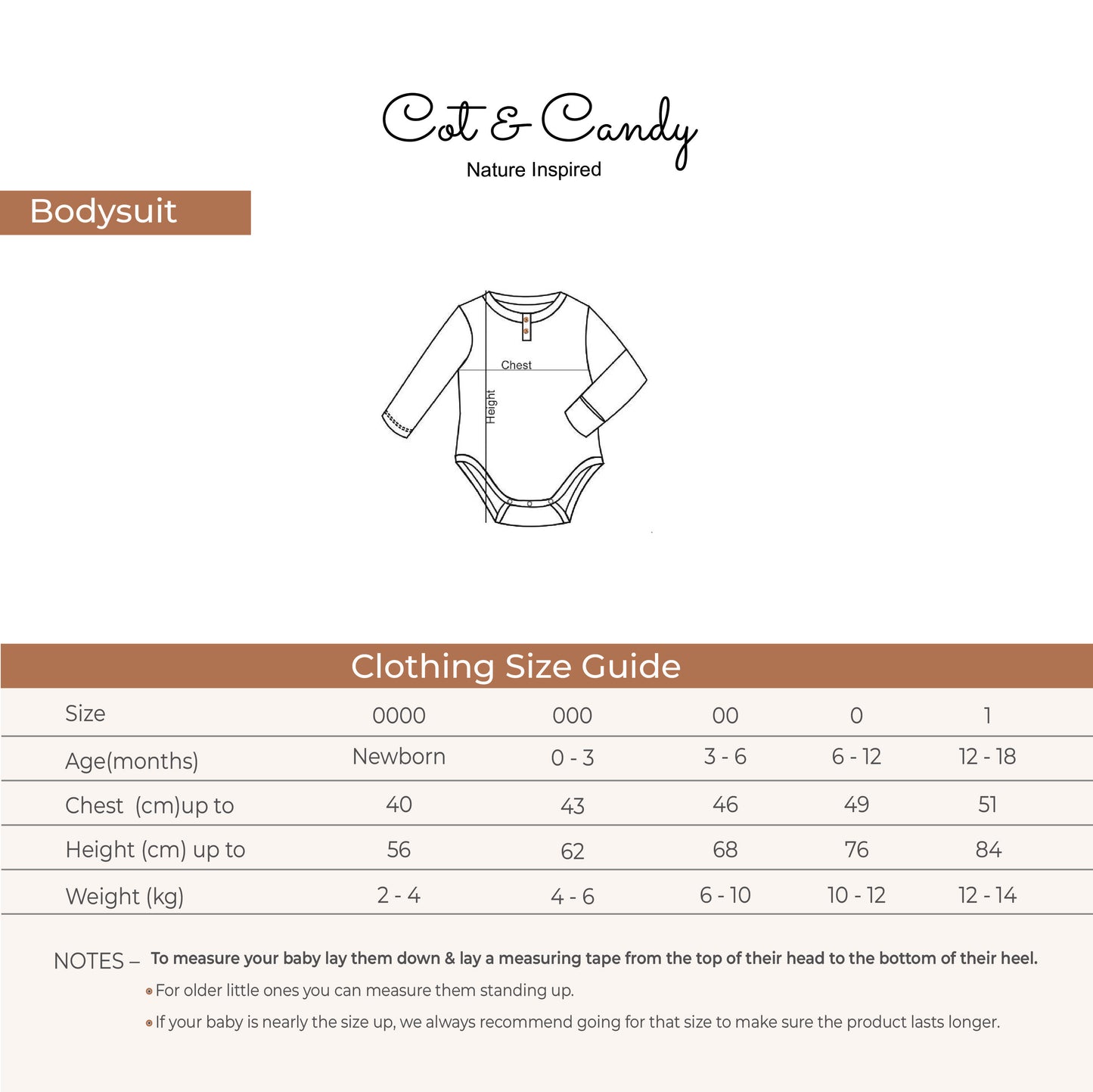 latte Organic Long Sleeve Bodysuit