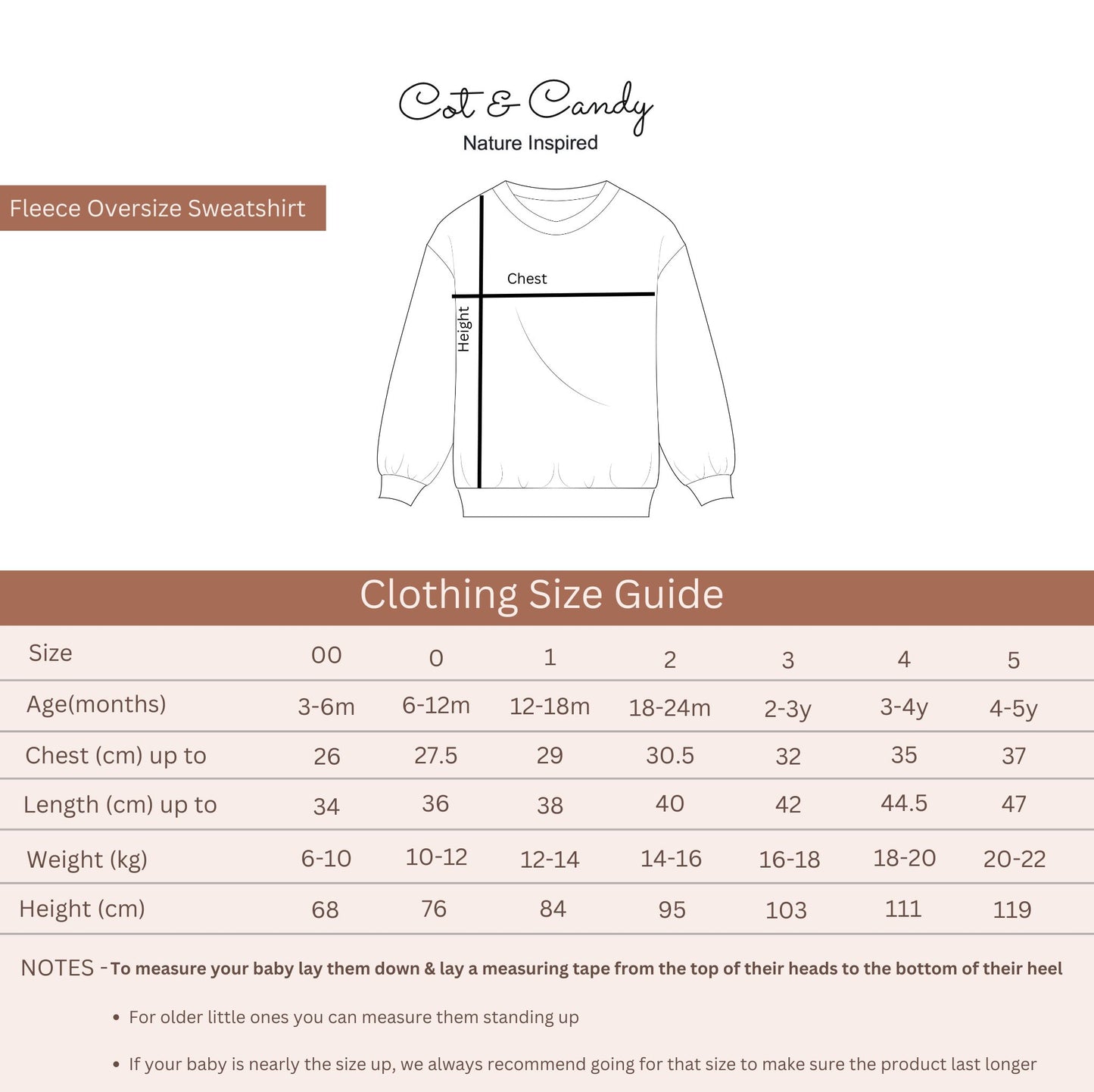 Top quality biscuit color organic fleece Sweatshirt & jogger set online for your 3 months to 5 years baby - CotandCandyBaby