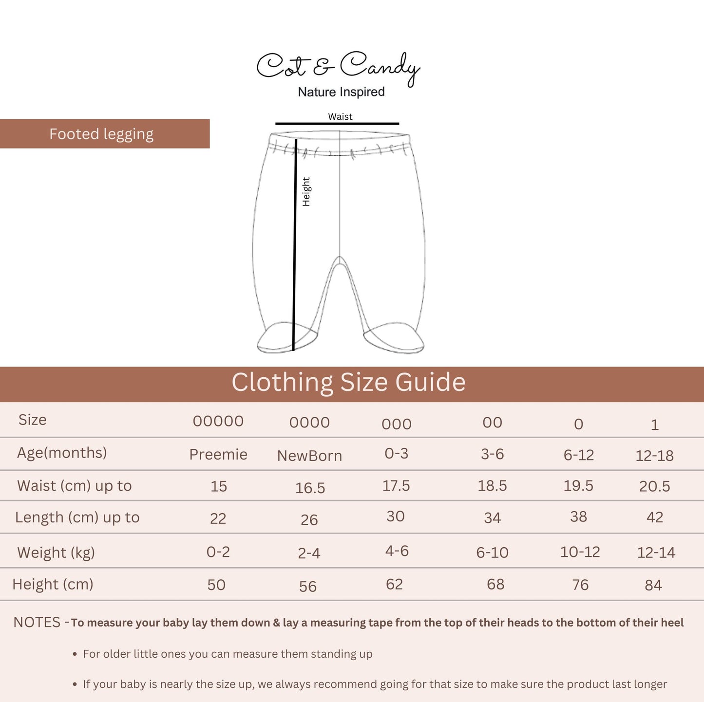 Ecru Organic Footed Leggings