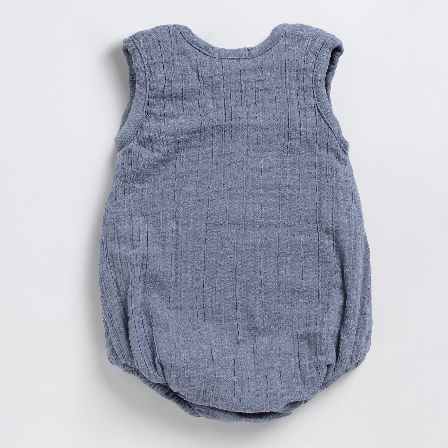 Aqua Organic Muslin Bubble Romper