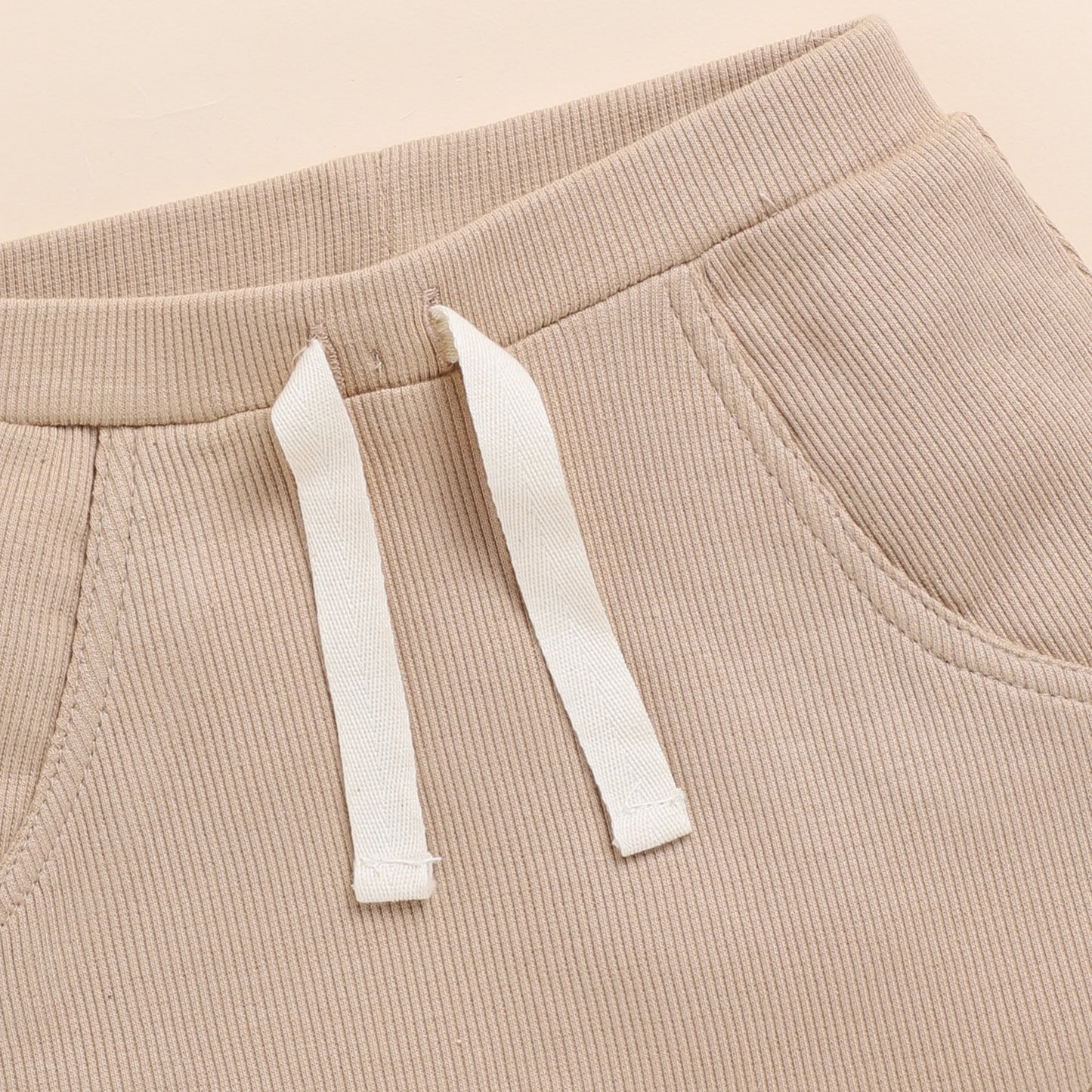 Latte Organic Drawstring muslin Shorts baby 3-6 months baby