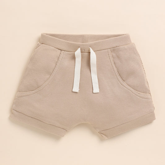 Latte Organic Drawstring Shorts