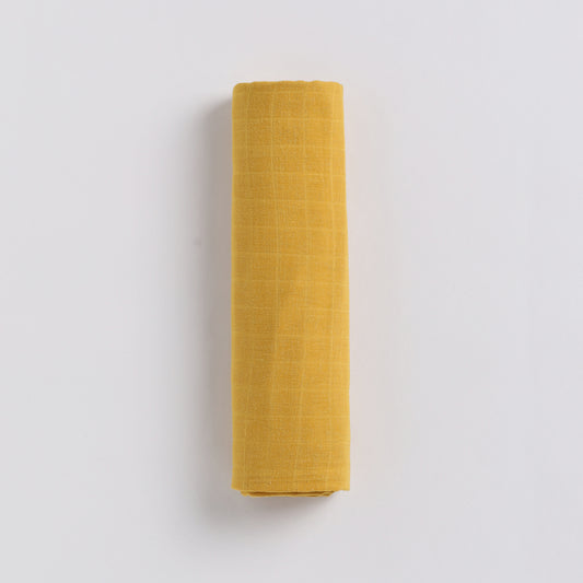 Mustard Organic Muslin Swaddle Wrap