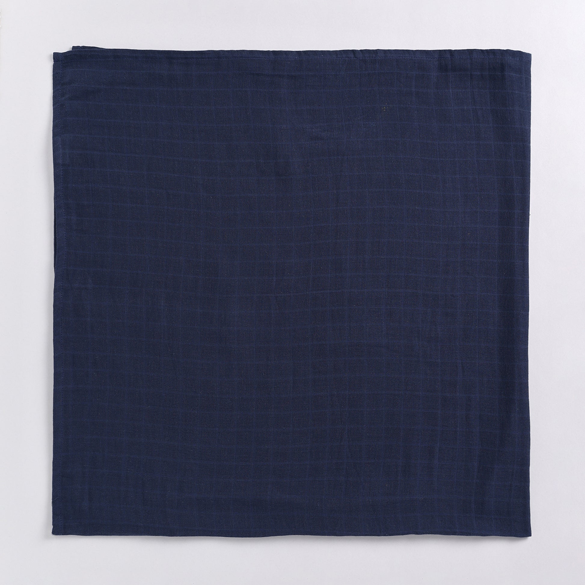 Navy Organic Muslin Swaddle Wrap for infants baby