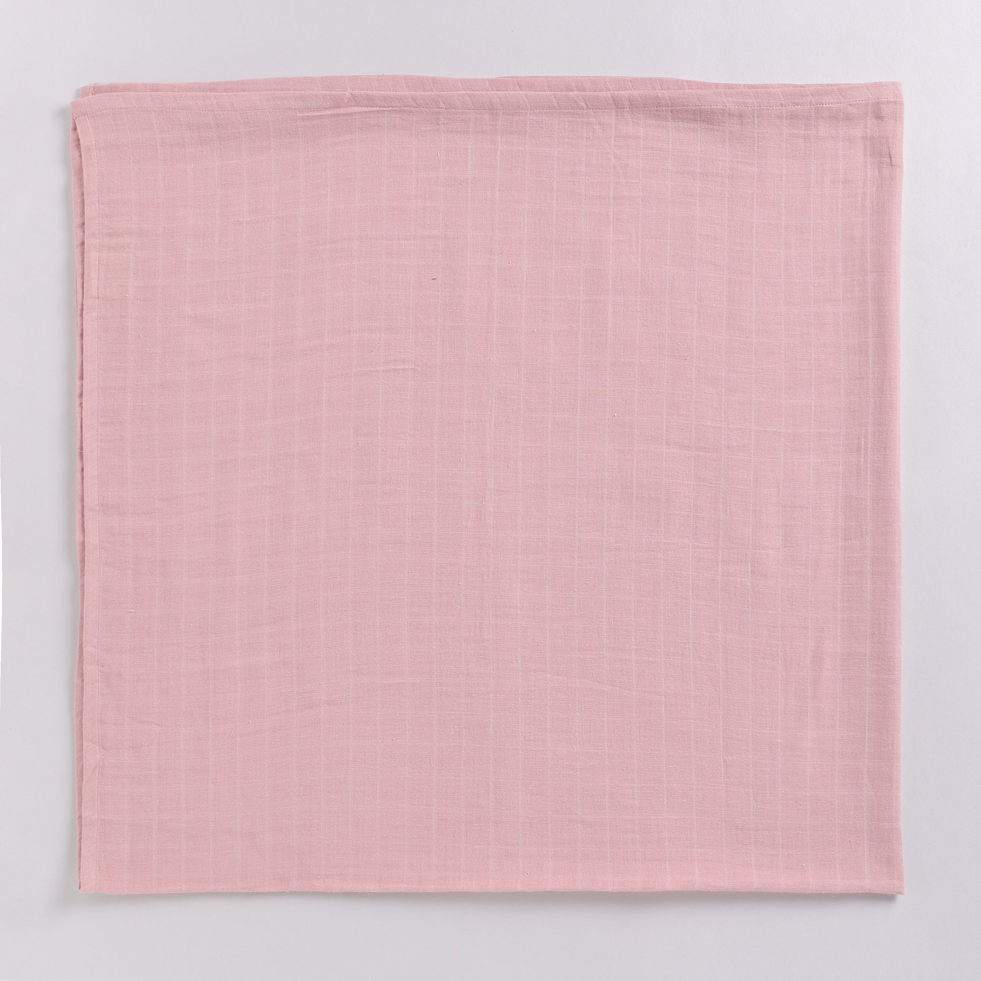Blush Pink Organic Muslin Swaddle Wrap for newborn baby