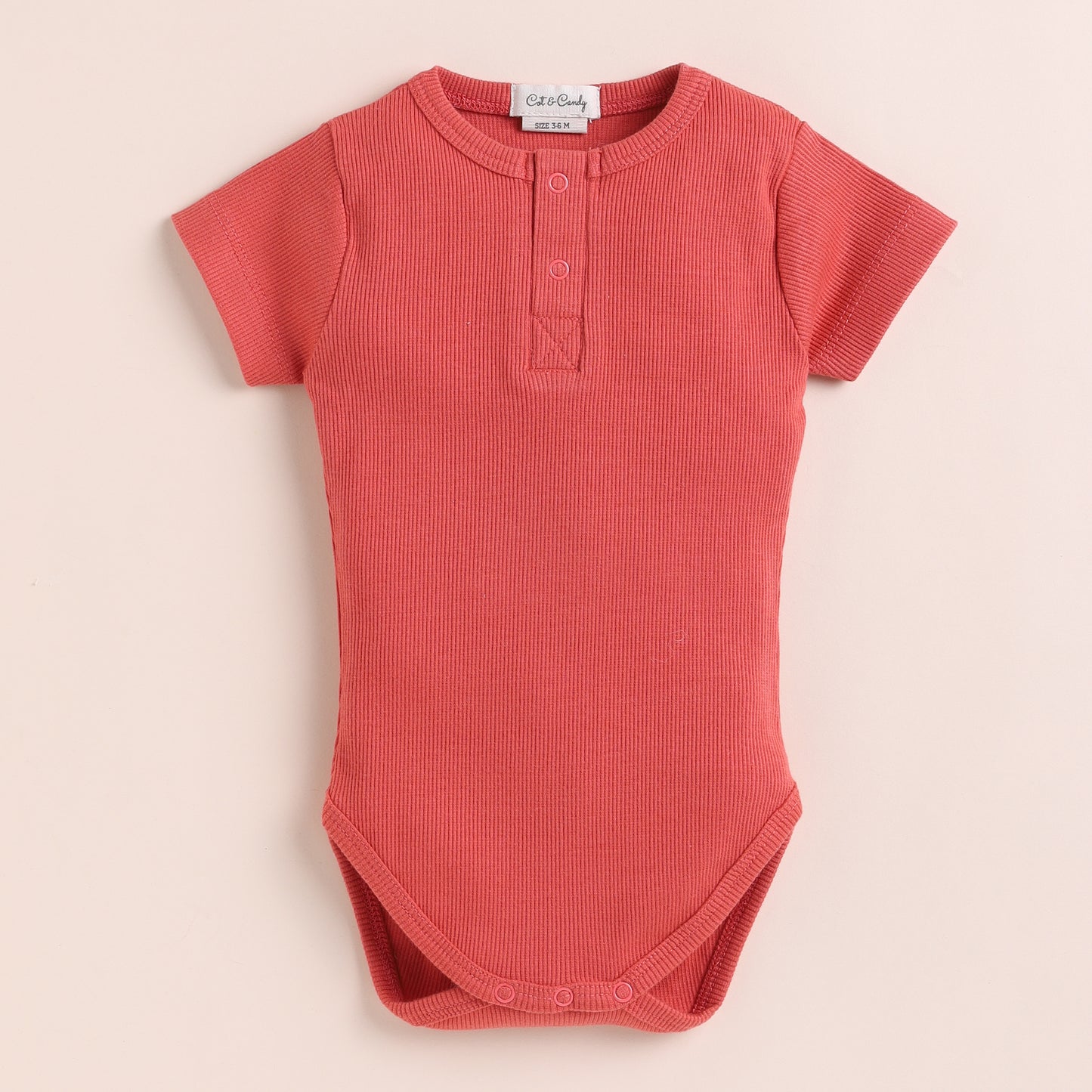 Berry Organic Short Sleeve Bodysuit With Leggings and Latte Rattle Toy