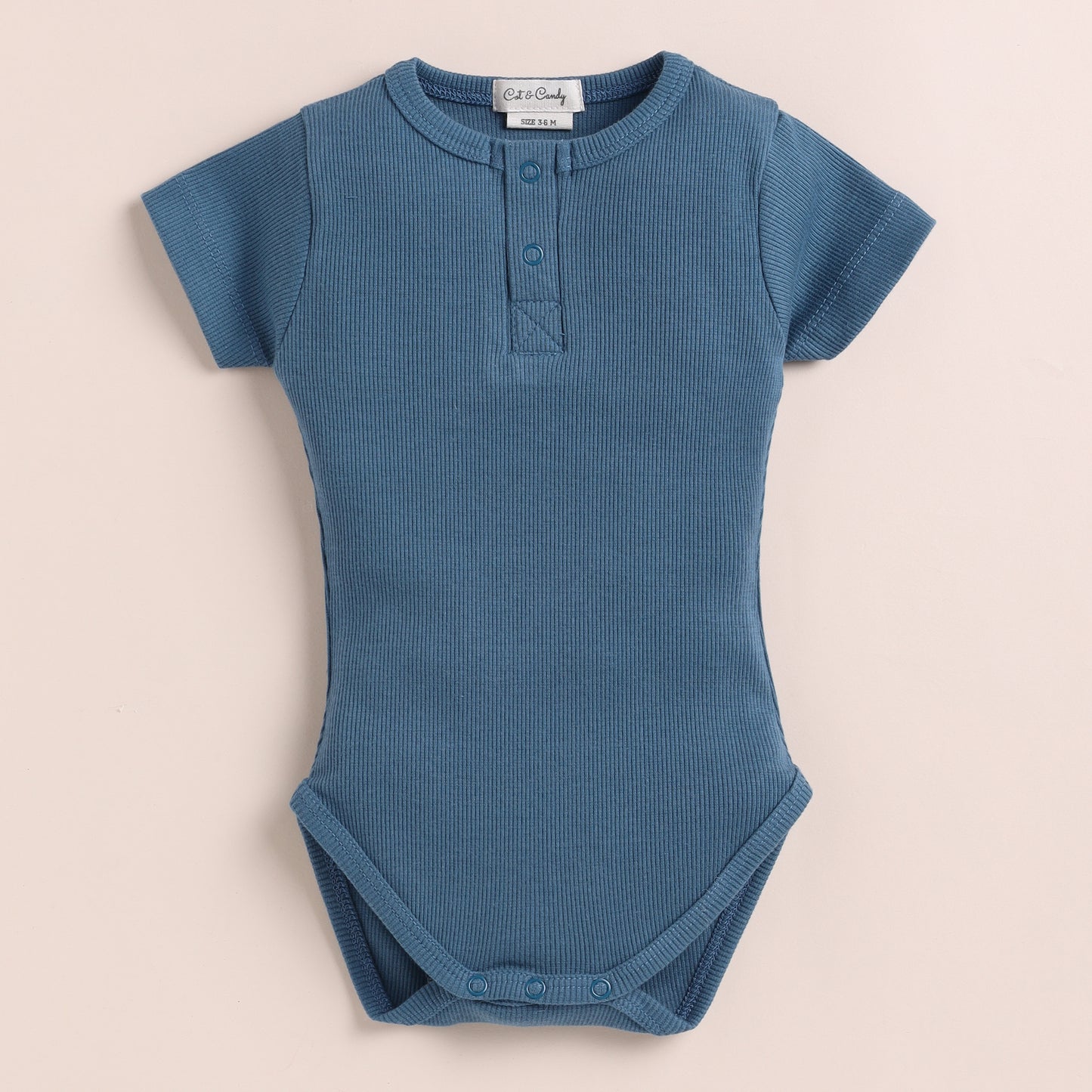 Denim Organic Short Sleeve Bodysuit