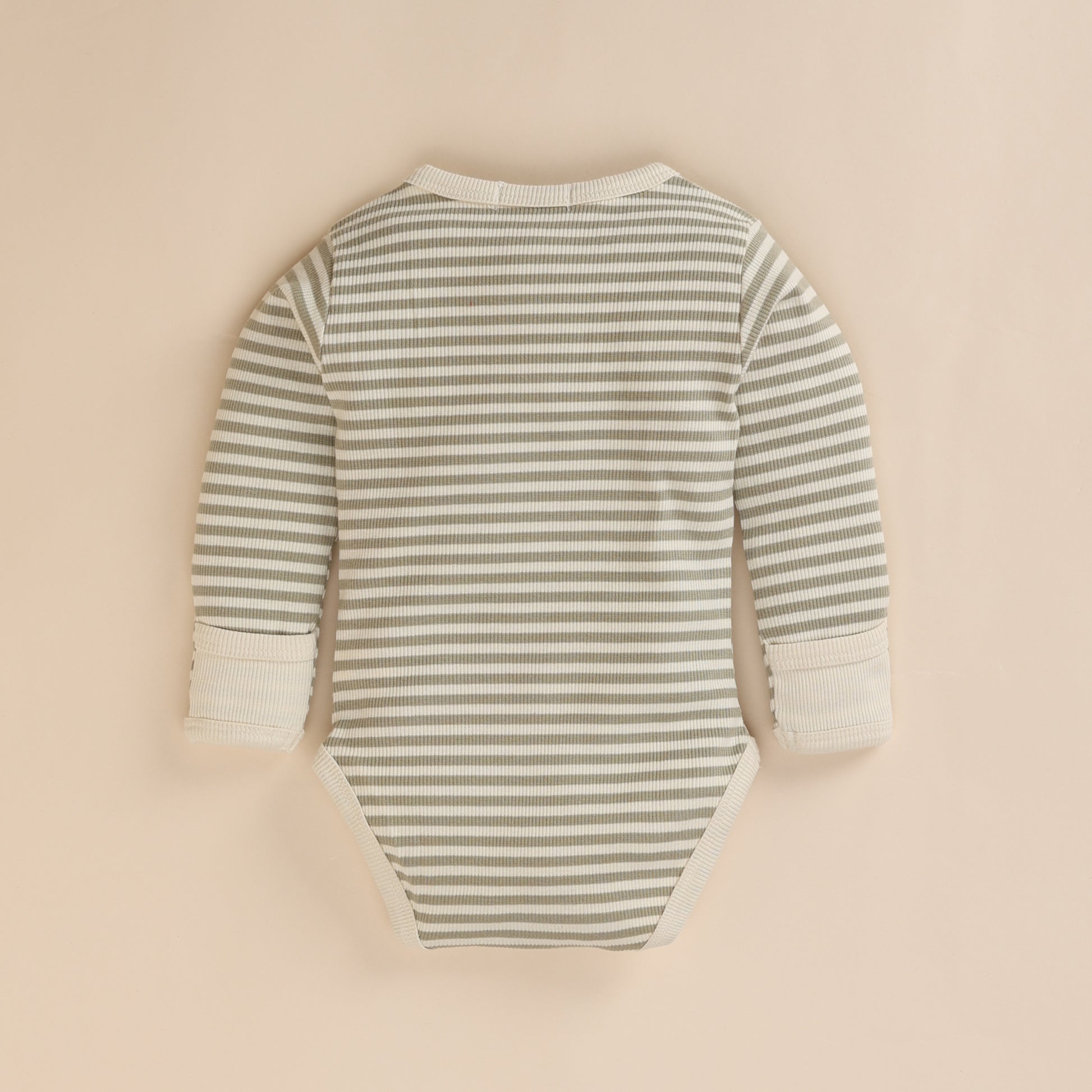Dewkist Stripe Organic Long Sleeve Bodysuit for infants baby