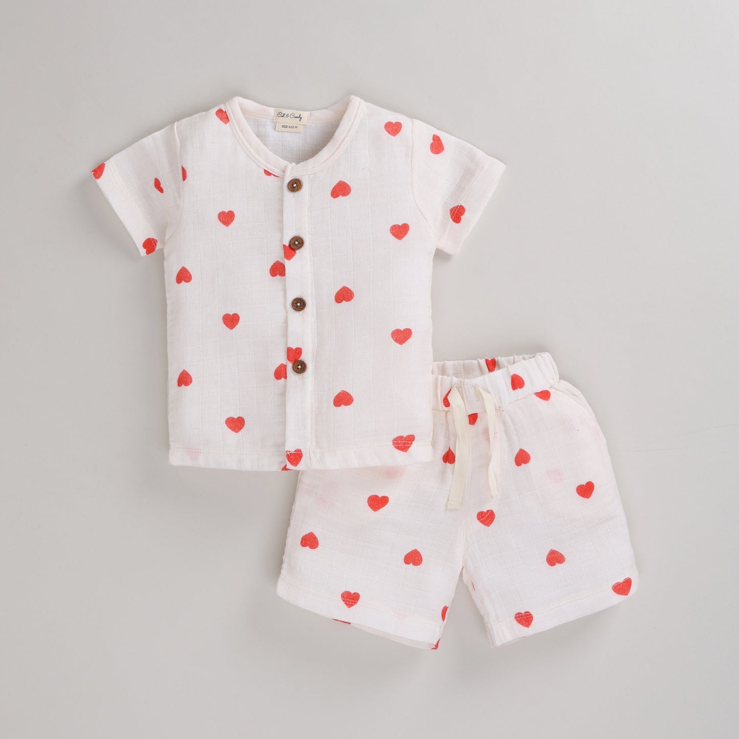 Tiny Love Collection Organic Muslin Half Sleeve T-Shirt With Shorts