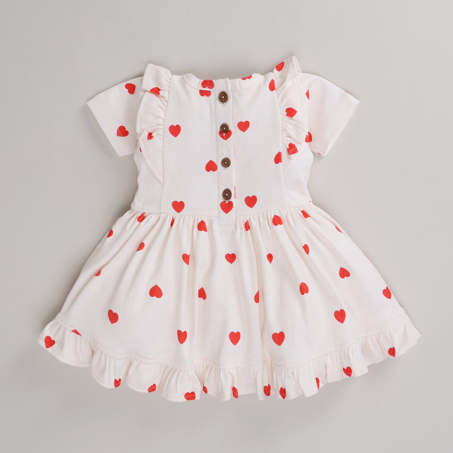 tiny love collection short sleeve frill dress for baby girl