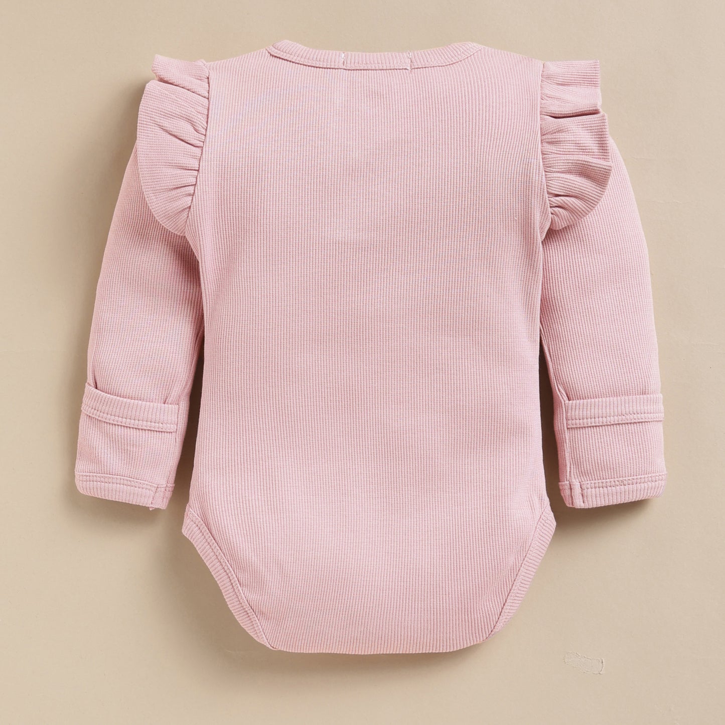 Milk + Blush Pink + Nostalgia Rose Organic Long Sleeve Bodysuit