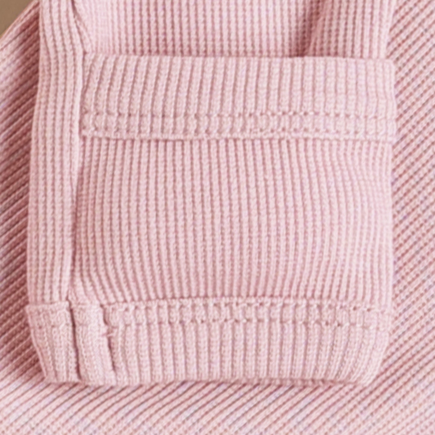 Milk + Blush Pink + Nostalgia Rose Organic Long Sleeve Bodysuit