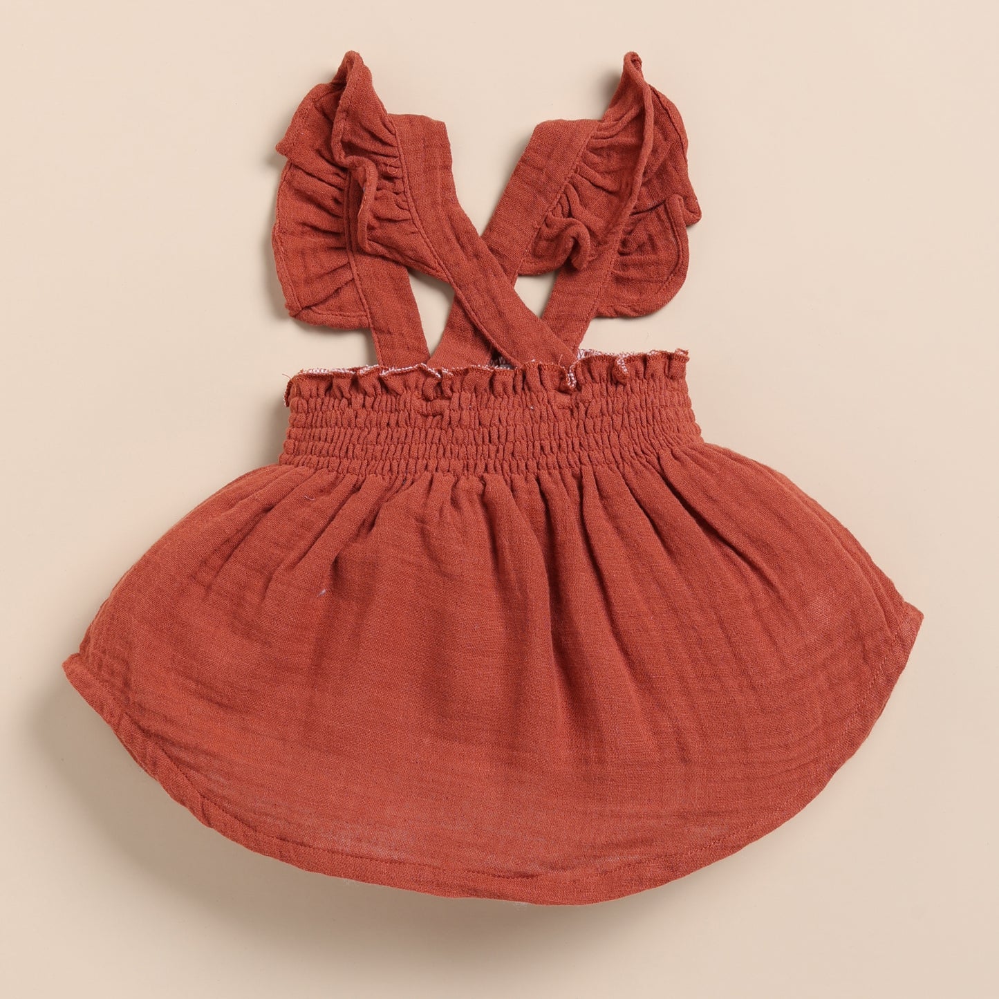 Picante Organic Muslin Sleeveless Frill Top