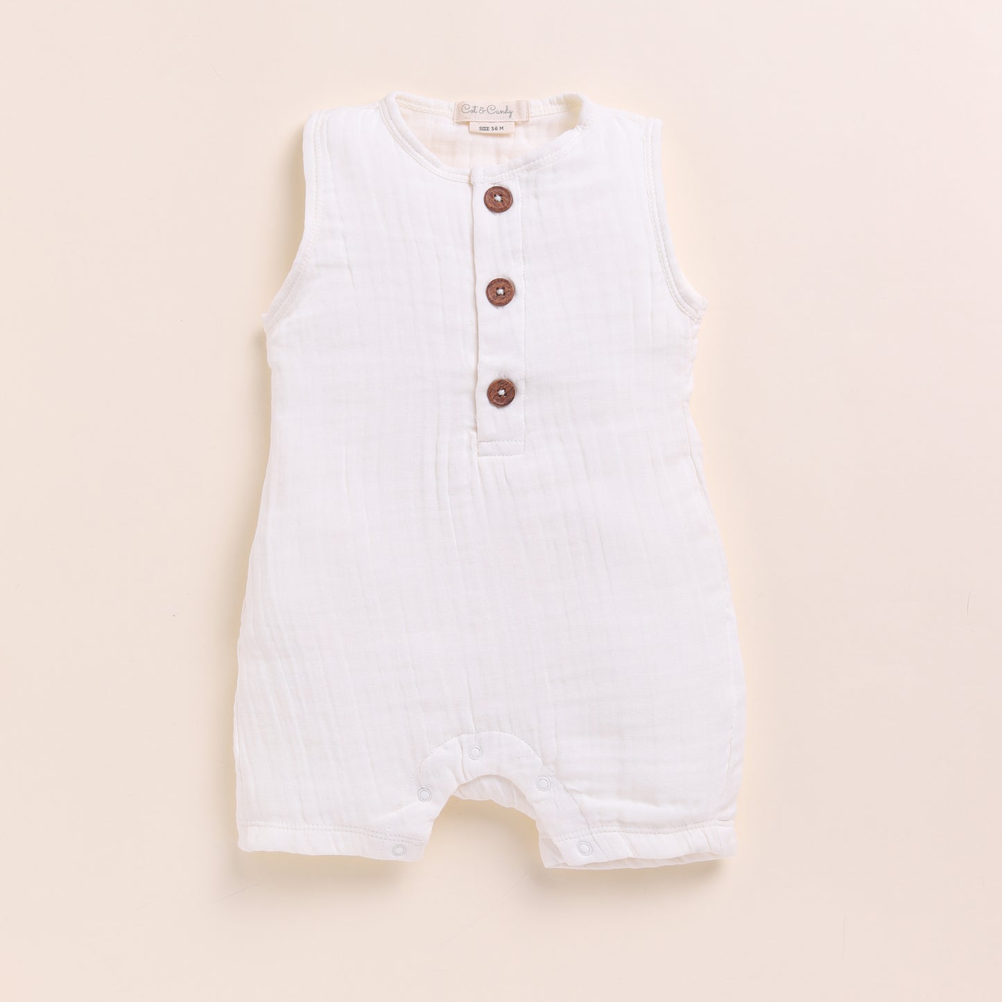 Milk + Picante Organic Muslin Half Romper