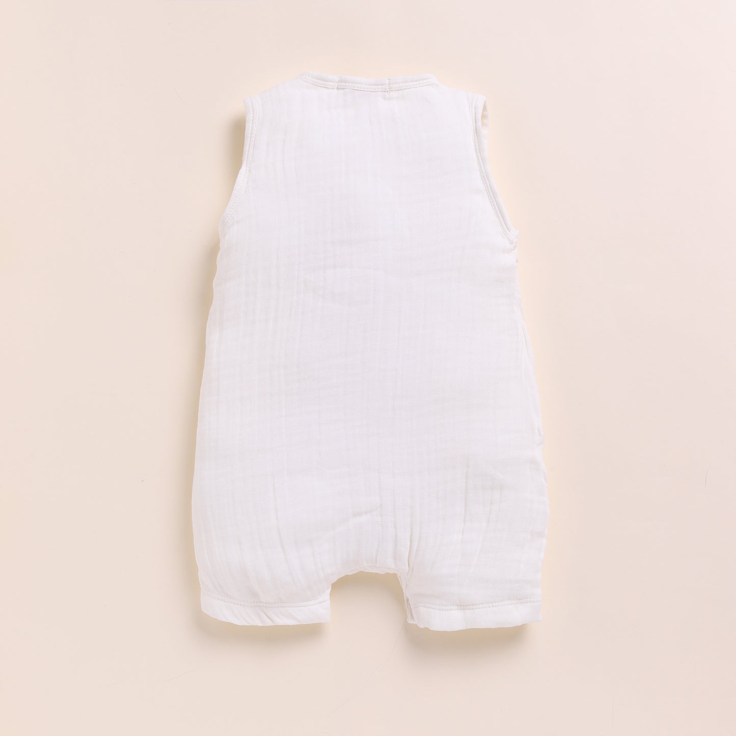 Milk + Olive Organic Muslin Half Romper