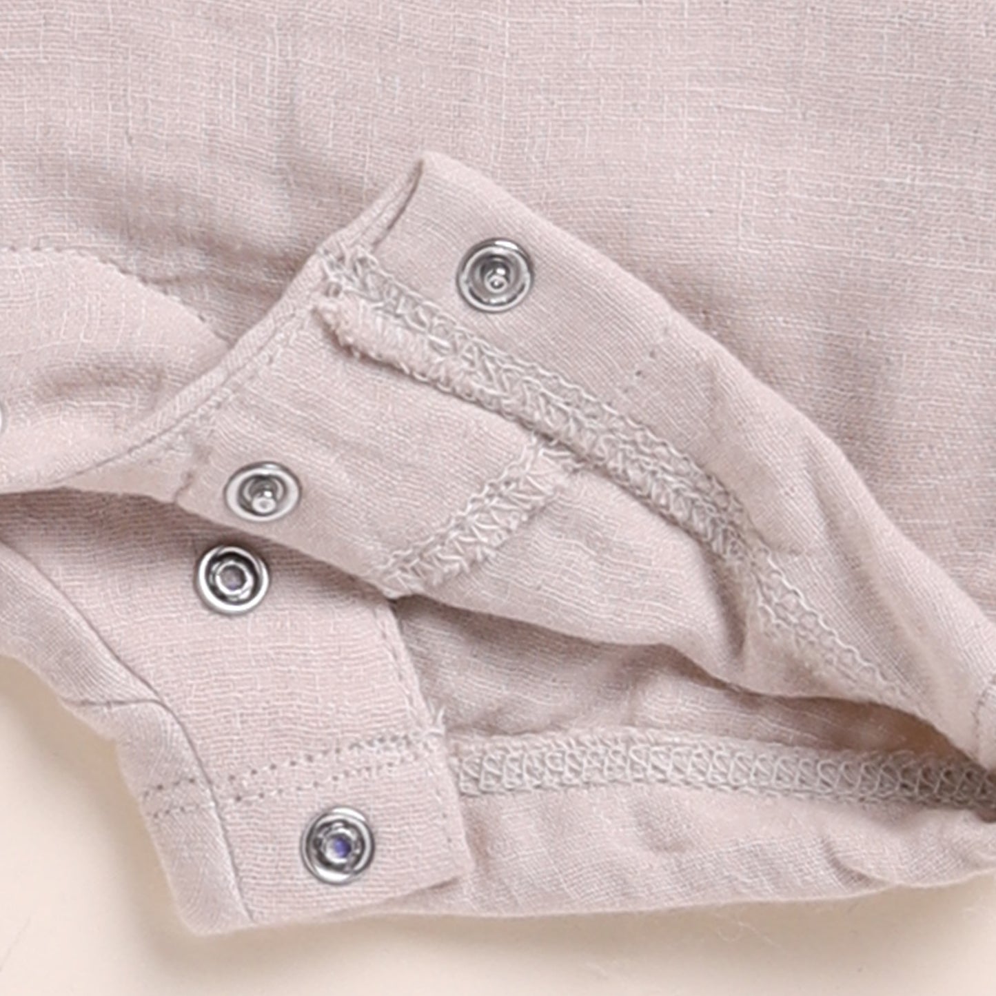 Oatmeal + Olive Organic Muslin Half Romper