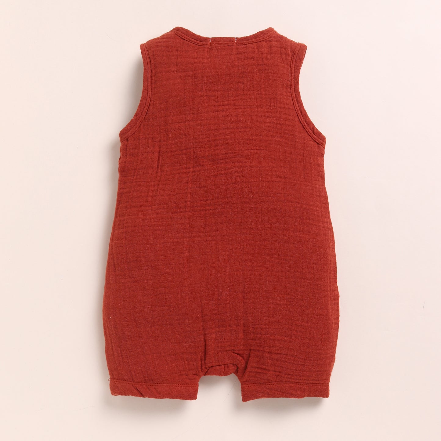 Latte + Picante Organic Muslin Half Romper