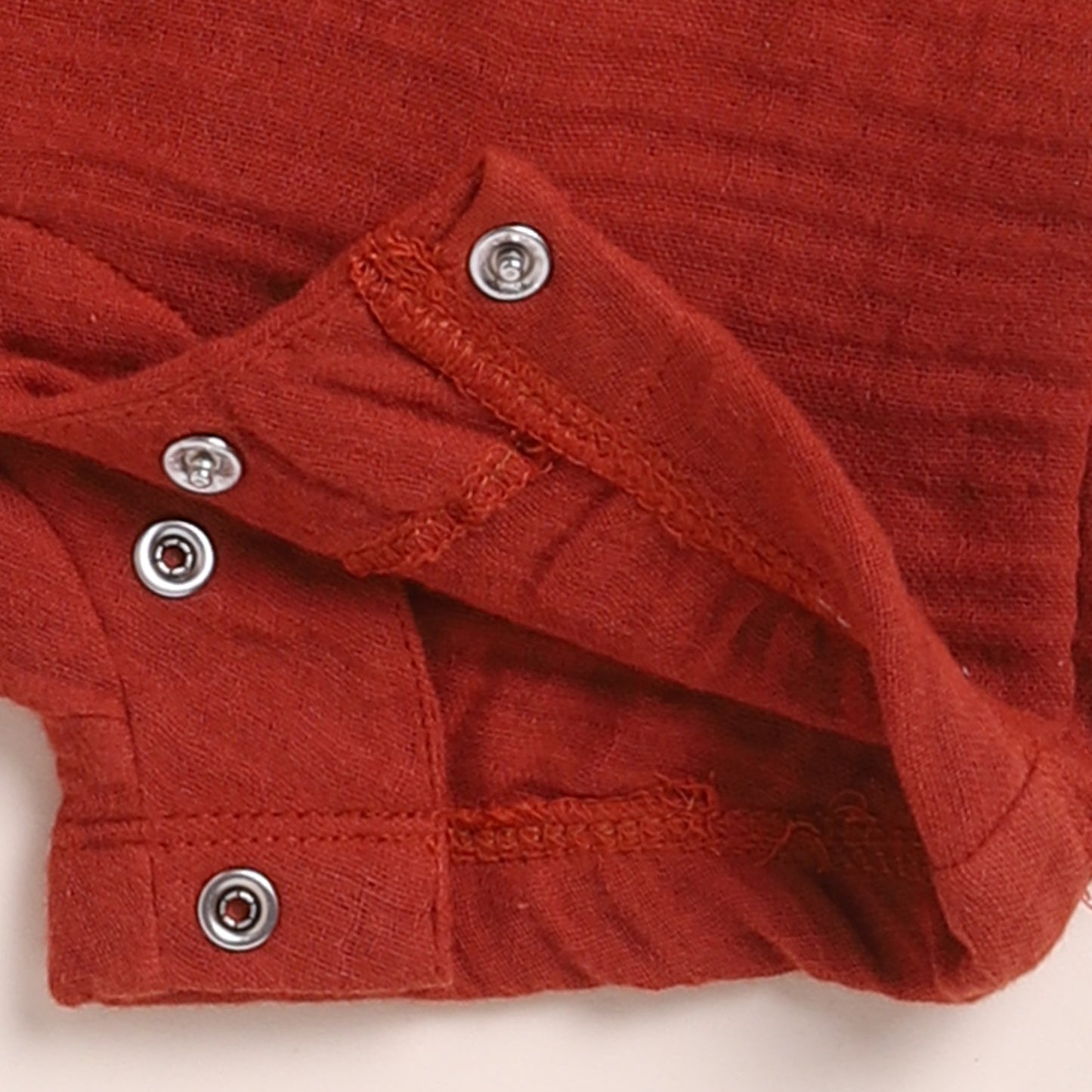 Latte + Picante Organic Muslin Half Romper
