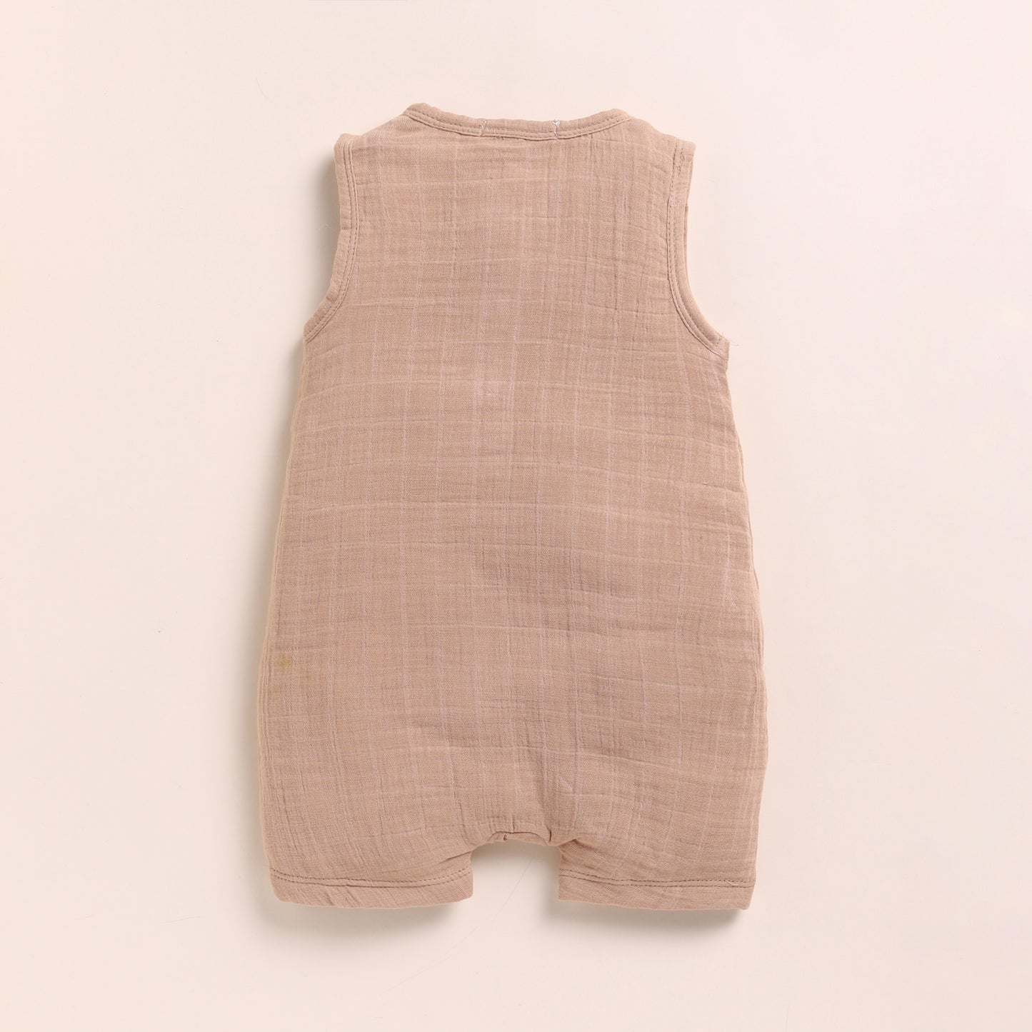 Latte + Picante Organic Muslin Half Romper
