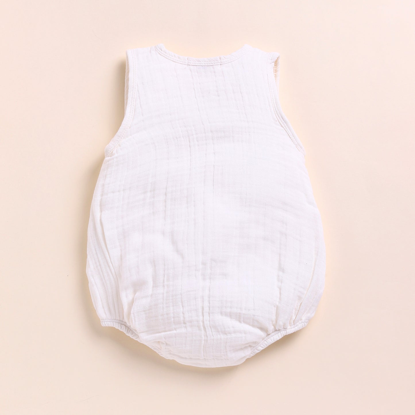 White + Picante Organic Muslin Bubble Romper