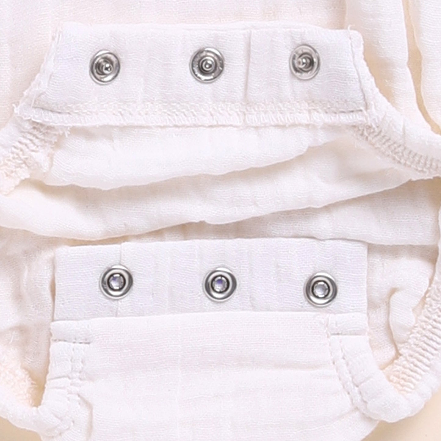 White + Picante Organic Muslin Bubble Romper